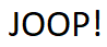 JOOP 